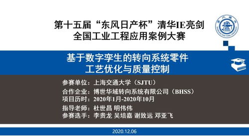 上海交大學子問鼎全國工業工程課程設計大賽特等獎，展現卓越工程設計服務能力
